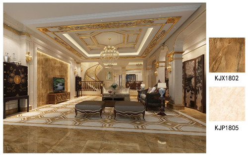 金艾陶全拋釉瓷磚愛(ài)爾蘭砂巖KJX1802效果圖2