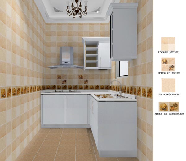 金艾陶瓷磚應(yīng)用效果：徐州開(kāi)元翡翠灣D戶型裝修效果鑒賞