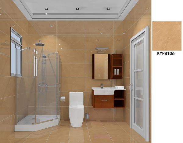 金艾陶瓷磚應(yīng)用效果：大瀝碧桂園·華府02戶型裝修效果鑒賞