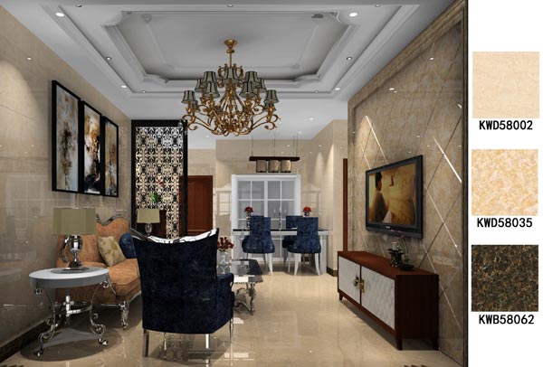 金艾陶家裝：佛山保利紫山國(guó)際115㎡歐式風(fēng)格裝修鑒賞