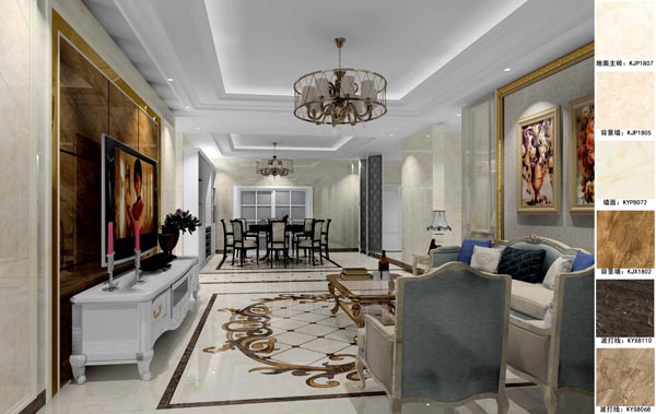 金艾陶家裝：天津廊坊塞納榮府148㎡簡歐風(fēng)格裝修鑒賞