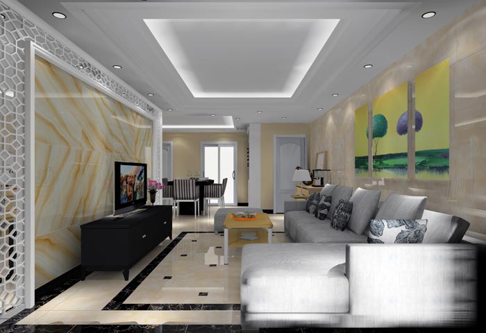 金艾陶家裝：井岡山和諧家園安置小區(qū)130㎡現(xiàn)代風格裝修鑒賞