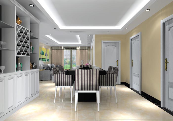 金艾陶家裝：井岡山和諧家園安置小區(qū)130㎡現(xiàn)代風格裝修鑒賞