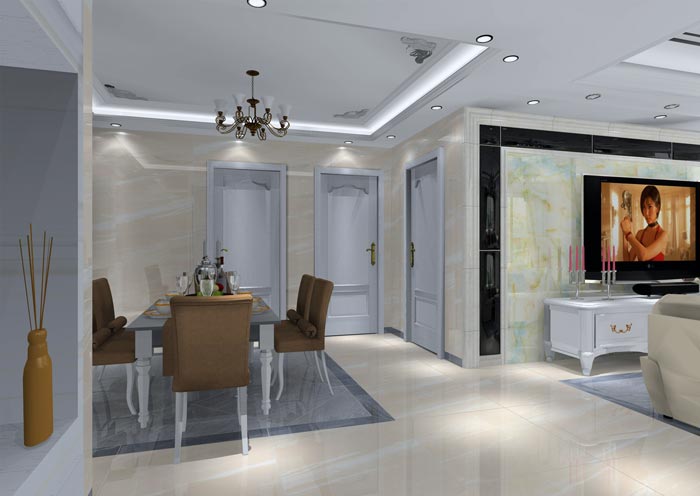 金艾陶家裝：井岡山和諧家園安置小區(qū)130㎡簡歐風格裝修鑒賞