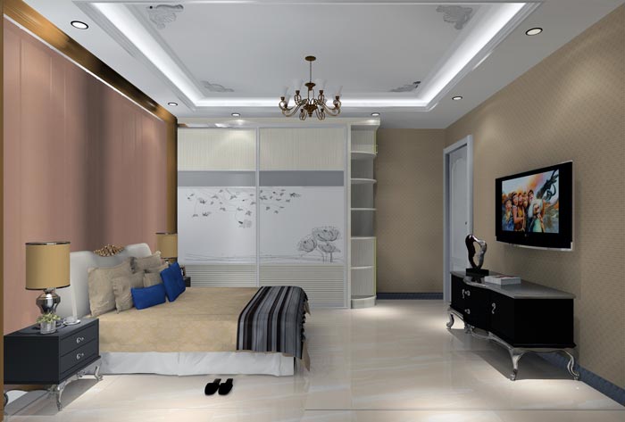 金艾陶家裝：井岡山和諧家園安置小區(qū)130㎡簡歐風格裝修鑒賞