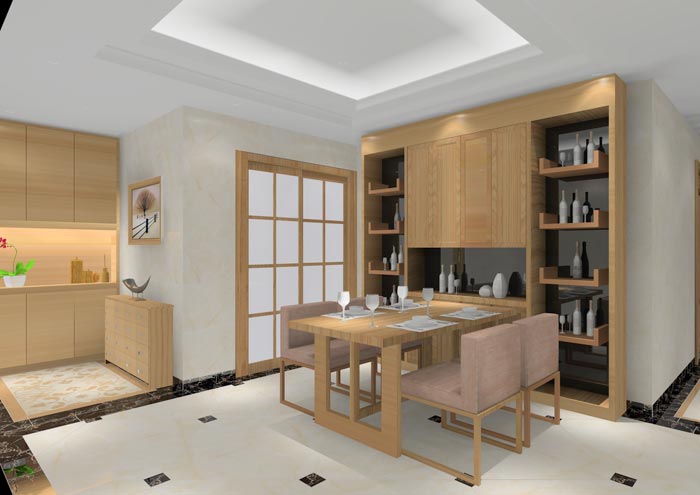 金艾陶家裝：順德碧桂園桂瀾山108㎡的新中式風(fēng)格裝修鑒賞