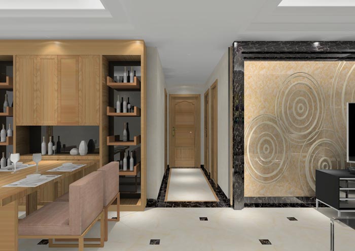 金艾陶家裝：順德碧桂園桂瀾山108㎡的新中式風(fēng)格裝修鑒賞