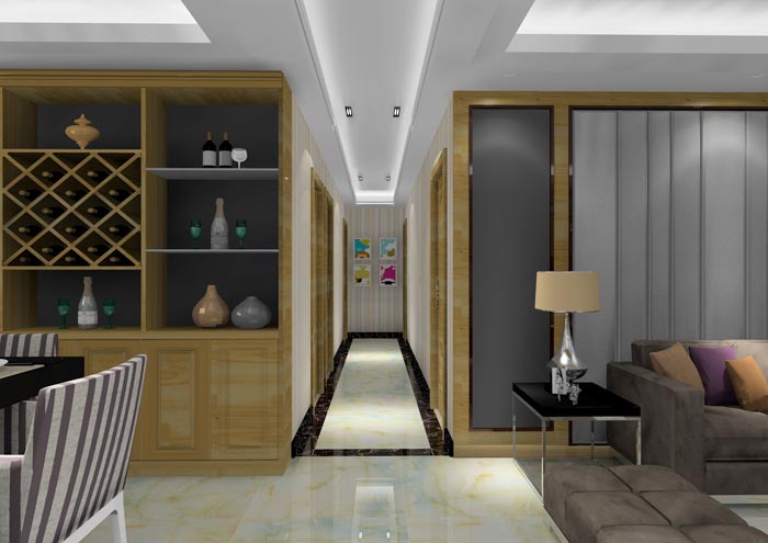 金艾陶家裝：佛山龍湖春江名城113㎡的簡(jiǎn)約現(xiàn)代風(fēng)格裝修鑒賞