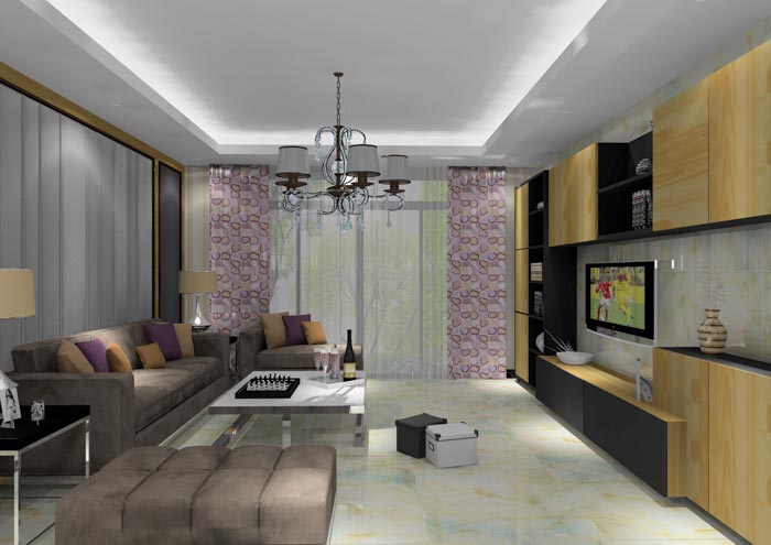 金艾陶家裝：佛山龍湖春江名城113㎡的簡(jiǎn)約現(xiàn)代風(fēng)格裝修鑒賞