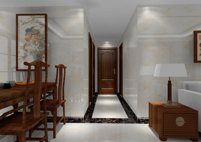 金艾陶家裝：佛山龍湖春江名城98㎡的中式風格裝修鑒賞