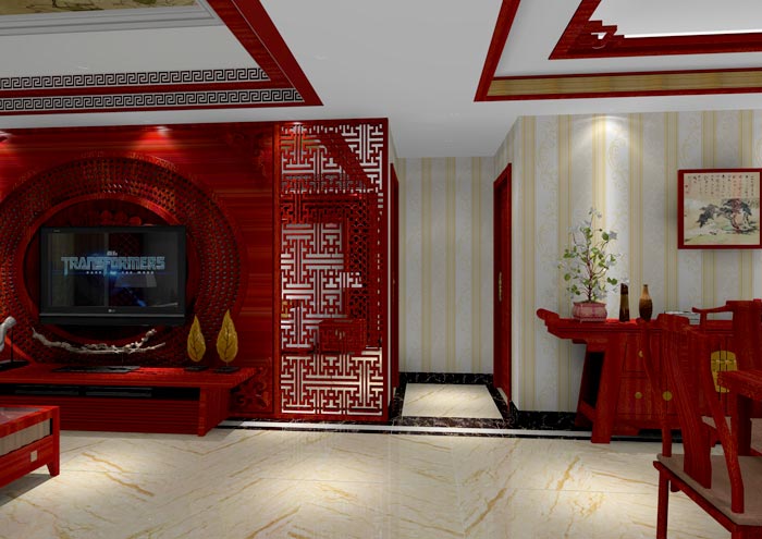 金艾陶家裝:佛山佛山容桂頤澳花園112㎡的中式風(fēng)格裝修鑒賞