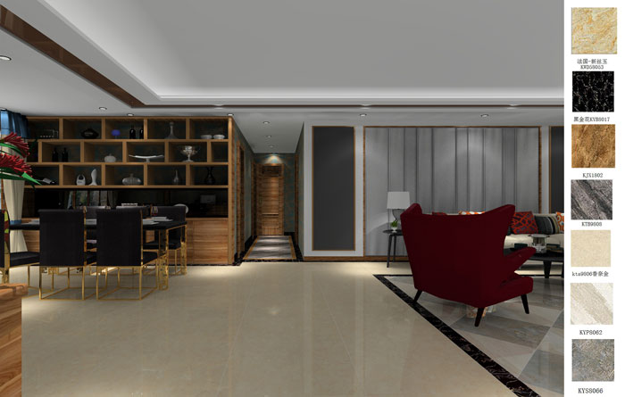 金艾陶家裝：成都中環(huán)豐錦205㎡的現(xiàn)代風格裝修鑒賞