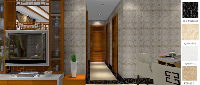 金艾陶家裝：成都中環(huán)豐錦98㎡的中式風格裝修鑒賞