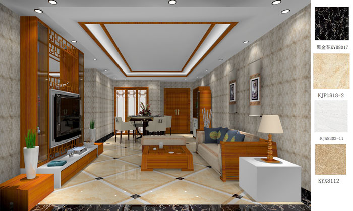 金艾陶家裝：成都中環(huán)豐錦98㎡的中式風格裝修鑒賞