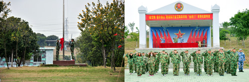 金艾陶在廣州黃埔軍校進(jìn)行軍事拓展特訓(xùn)